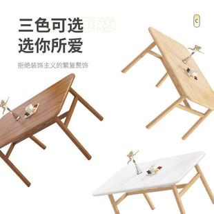 餐桌家用小户型简约饭桌餐桌椅组合仿实木吃饭桌子长方形餐桌椅