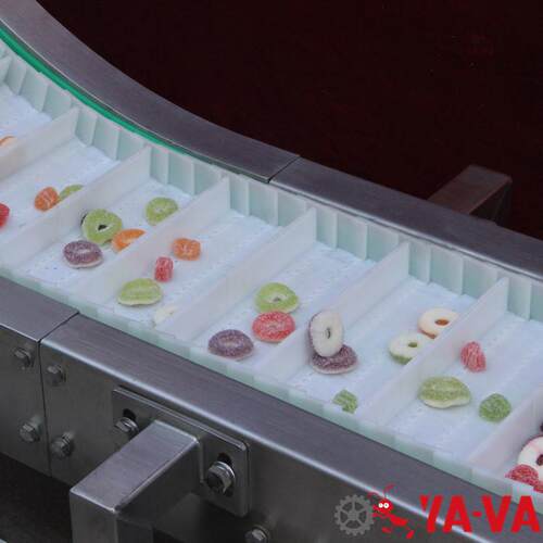 道仁厂家直供流水线提升防掉落输送机食品行业带挡板网带输送机