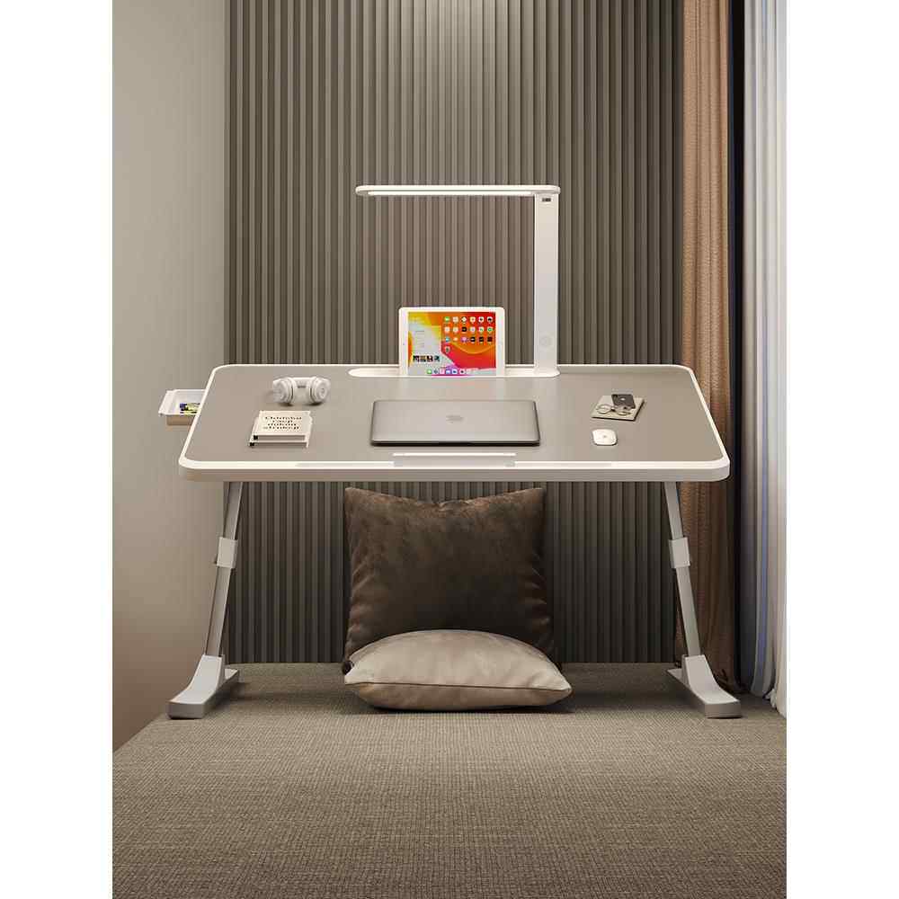 带台灯的小桌子可折叠升降床上书桌学生写字飘窗卧室宿舍床上桌笔