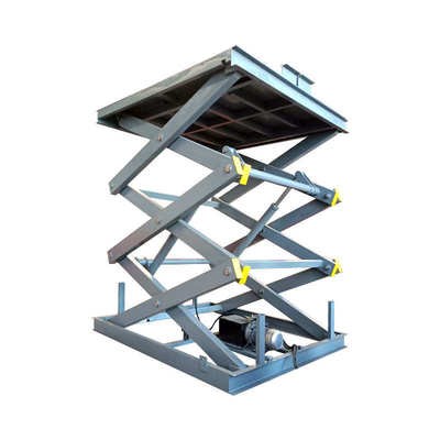 固定剪叉式升降平台电动液压举升机仓库厂房车间升降卸货平台