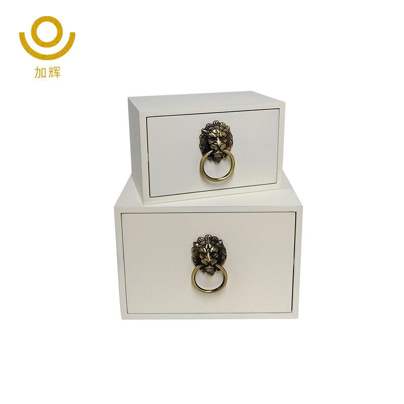 新款新中式样板房间收纳盒电视柜玄关轻奢摆件酒店别墅软装首饰盒
