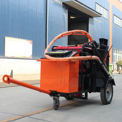 小型沥青灌缝机手推牵引式100L灌缝机公路路面缝隙填缝机