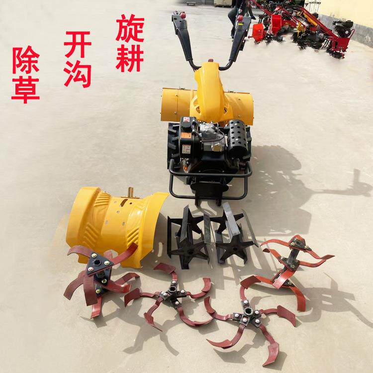 2025款多功能田园管理机四驱直连微耕机配套旋耕刀开沟刀除草轮