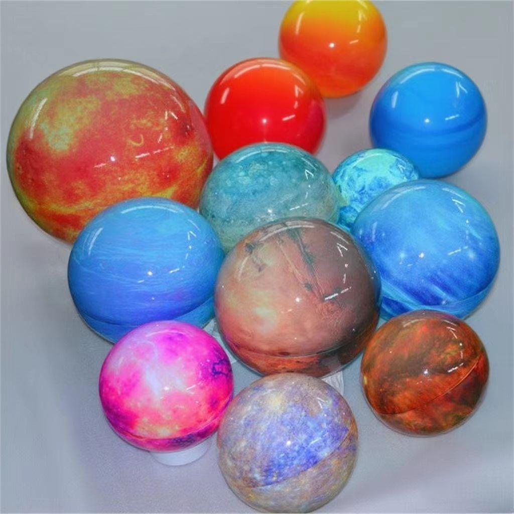 有机玻璃星球仪太阳系星球灯九大行星模型亚克力月球仪高透材质