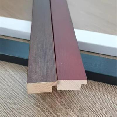 松木油漆平面2815白黑色国画油画字画相框装裱相框画框实木线条