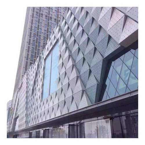 厂家批发幕墙装饰吊顶铝天花冲孔铝单板建筑工程异型冲孔铝合金