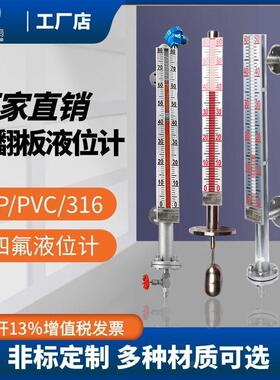 磁翻板液位计4-20mA输出顶装侧装液位计油位水位锅炉