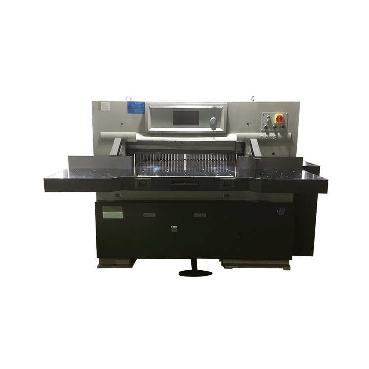 厂家自动切纸机 液压小型数码图文标书10寸触摸屏快印切纸机 新品