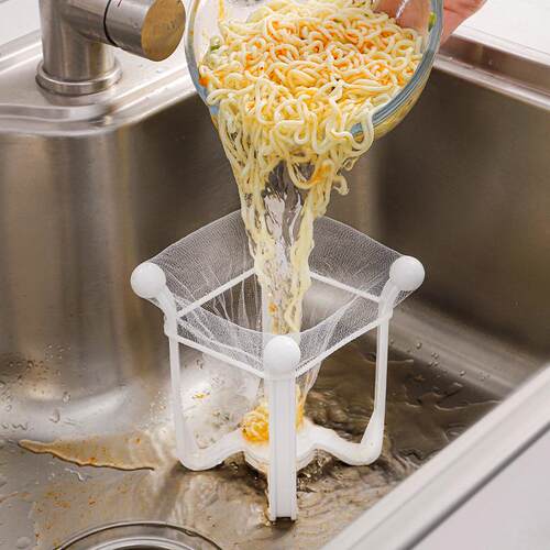 Kitchen Sink Drain Rack, Food Waste Filter Net, Debris Stora