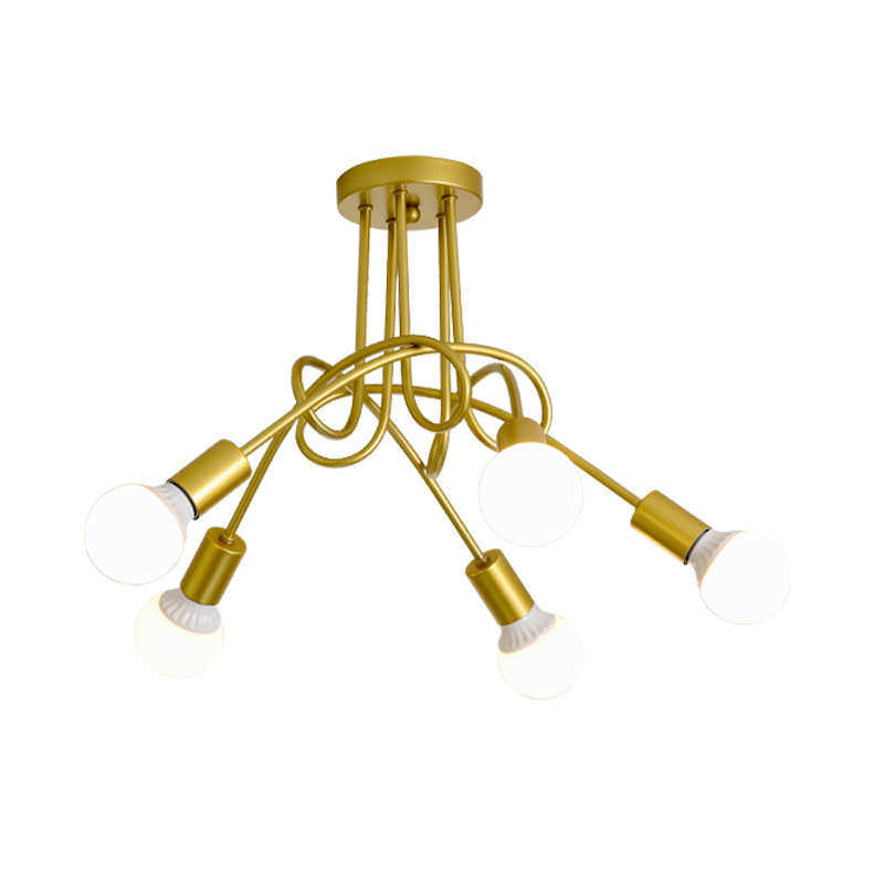 北欧现代简约服装店咖啡厅时尚个性客厅卧室餐厅3头5头弯管吸顶灯,家装灯饰光源,客厅吊灯,淘宝优惠券,粉丝福利购,淘宝优惠卷