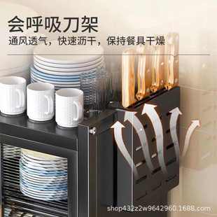厨房置物架碗碟沥水架多功能防尘碗柜放碗架家用收纳架碗筷收纳盒