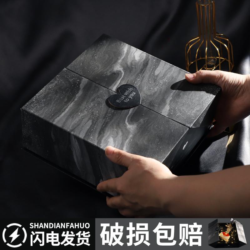圣诞节礼物盒空盒子生日创意礼品盒包装盒高级感小众大号送男生款