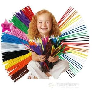 100PCS ChenIlle SteMS DIY MaterIalS PIPe Cleaner ChIlDren