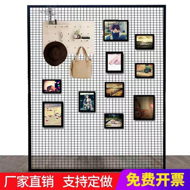 装饰铁网网格照片墙工业风铁丝网隔断铁艺网格悬吊式天花板铁网落