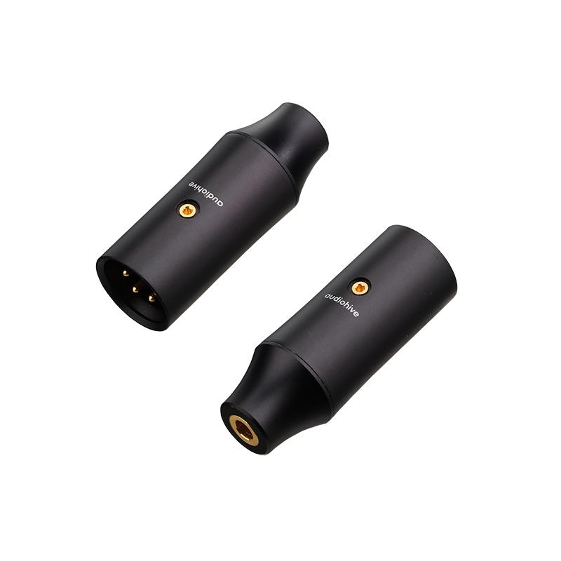 XLR转4.4平衡插座XLR4针公转4.4母HIFI转接头镀金转接头卡农转4.4
