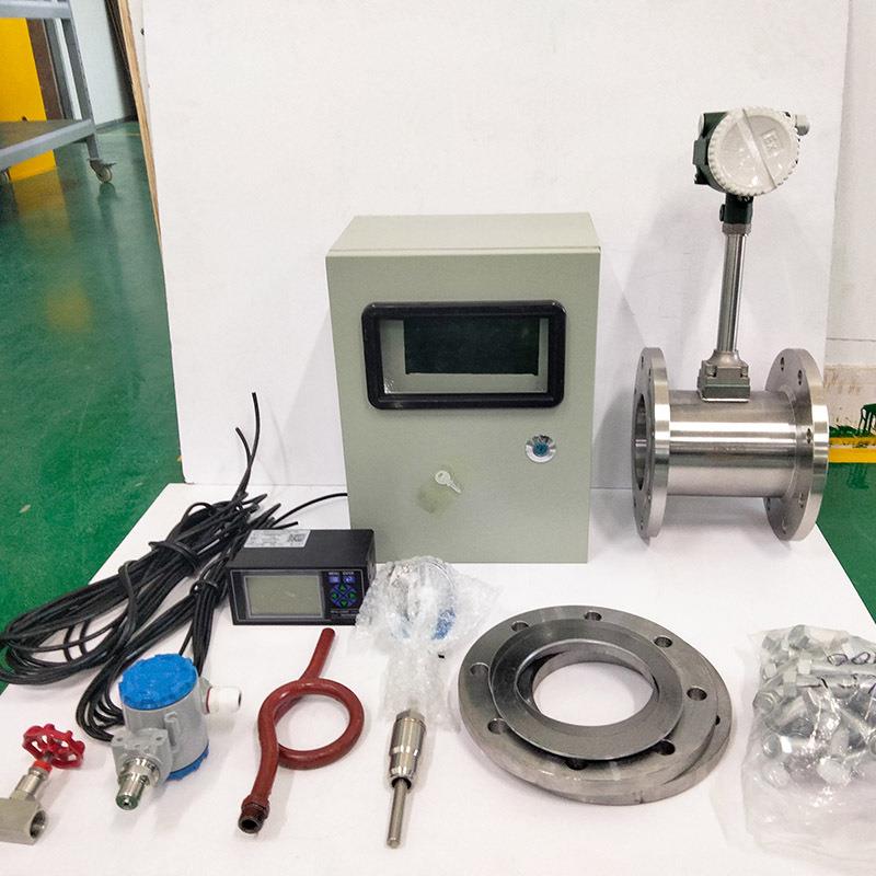 蒸汽用流量计高温锅炉气体压力补偿定制智能分体式涡街流量计厂家