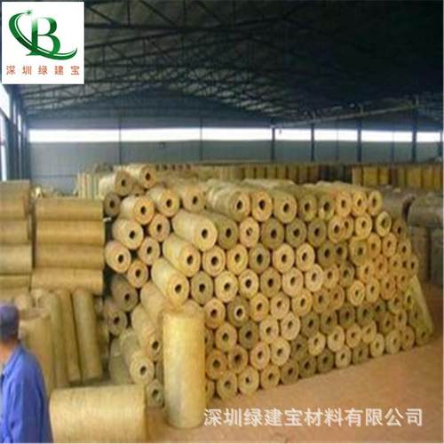 阻燃隔热岩棉管复合铝箔岩棉管壳蒸汽管道用钢套钢岩棉保温管