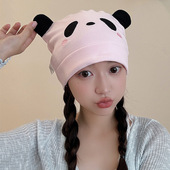 产后棉月子帽坐月子产妇帽子大头秋冬保暖孕妇帽超柔防风帽可爱