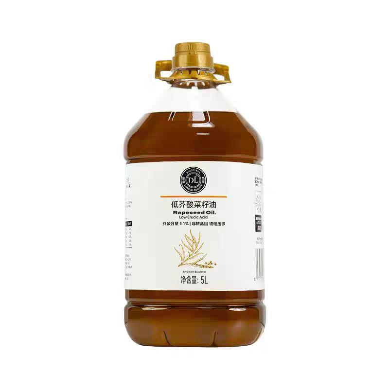 pang东来代购低芥酸菜籽油1.8L5L升压榨一级正品保证食用油