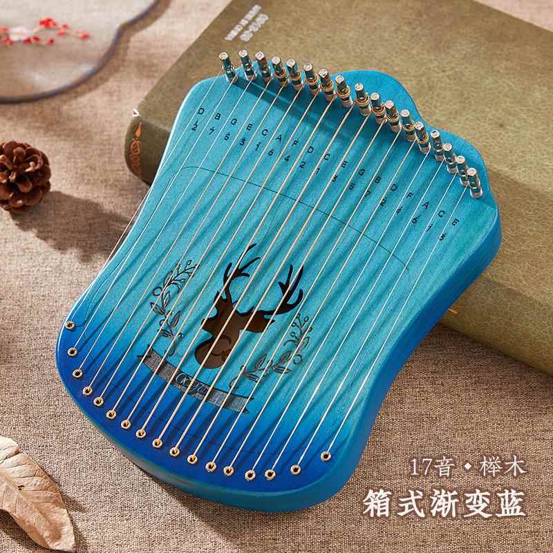 高档cega指弹弦林17音弦男女生自学乐器琴小吉手他拇指指琴卡巴琴