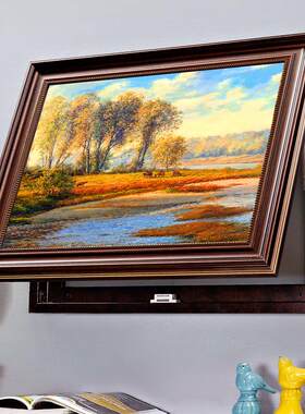 北欧简约装饰画 电表箱装饰画 电箱开关画 PS推拉式相框画