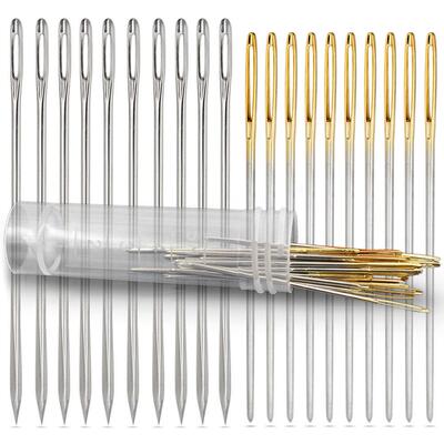 Leather Crafts Sewing Needle,Round Head Blunt Pint,Pointed P