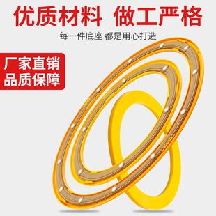 餐桌转盘底座静音圆形转圈旋转圆盘家用转圈岩板玻璃实木桌面转圈