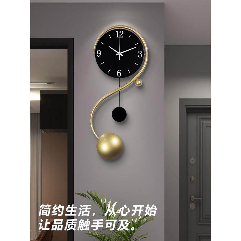 ▪挂钟创意静音客厅时尚钟表家用北欧现代轻奢简约装饰挂墙挂表时