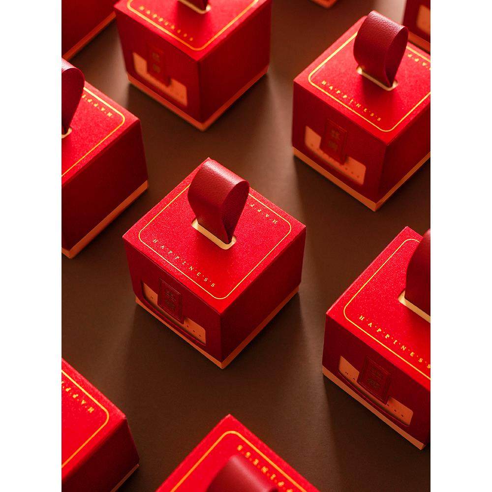 婚礼糖果盒宋风新型婚礼糖果盒中国高端礼盒糖袋包装盒空盒子