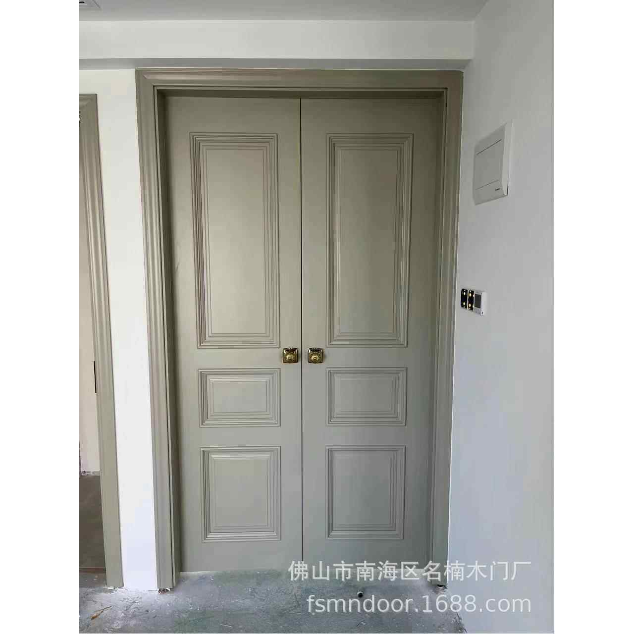 新中j静音木门实木门151卧室门式室内木门入户平开门原门