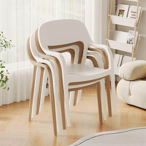 塑料餐椅餐桌椅北欧椅子家用靠背餐厅靠背椅现代商用简约加厚凳子