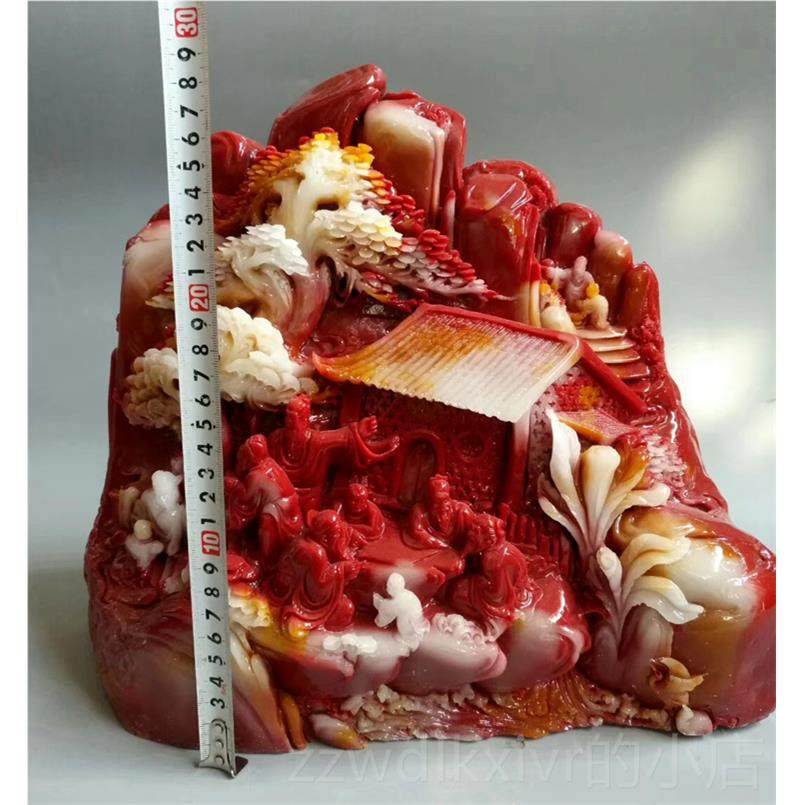 新款件奇石天然原石头摆合欢 仿石寿山石雕刻芙蓉石 玉家石石雕玉