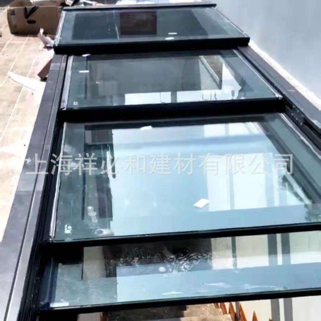 别墅出口平移玻璃电动折叠窗阳光房平移天窗中空夹胶玻璃防盗天窗