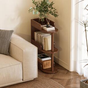 沙发边几家用客厅侧边柜简易超窄小型创意迷你收纳实木床头置Tω