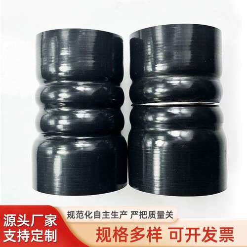 蓝色硅胶管耐高温连接管软管耐高压防爆钢丝管中冷器管驼峰管