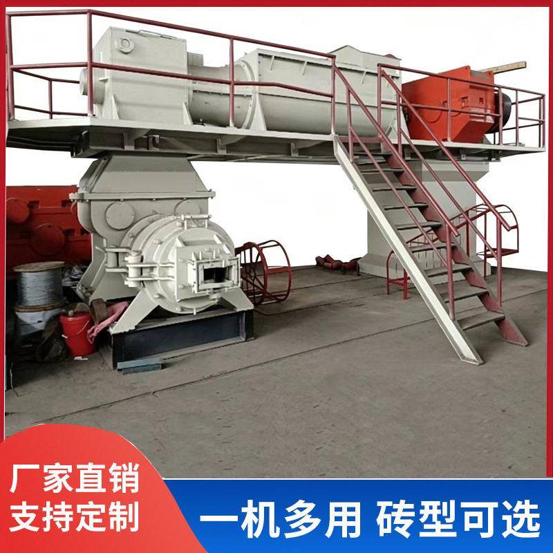 自动泥红土粘土互锁砖制机大型全自动红砖挤压机制造商砖块设备