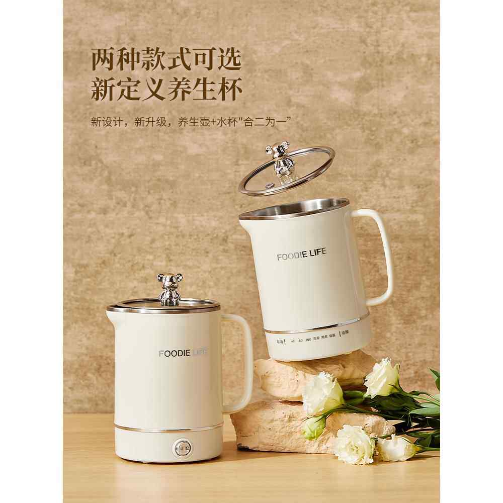 迷你电热杯养生壶办公室小型烧水壶旅行便携式电热水壶恒温养生杯