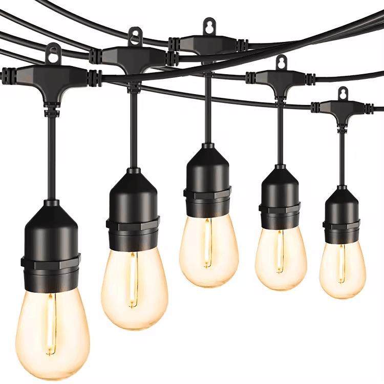 新式导光柱款RGB灯串低压RF遥控五彩氛围串灯线无极双色S14灯串