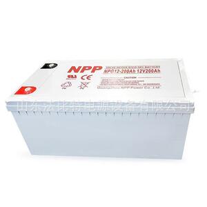 耐普NPP胶体蓄电池NPG12-200Ah免维护12V200Ah保三年 太阳能发电