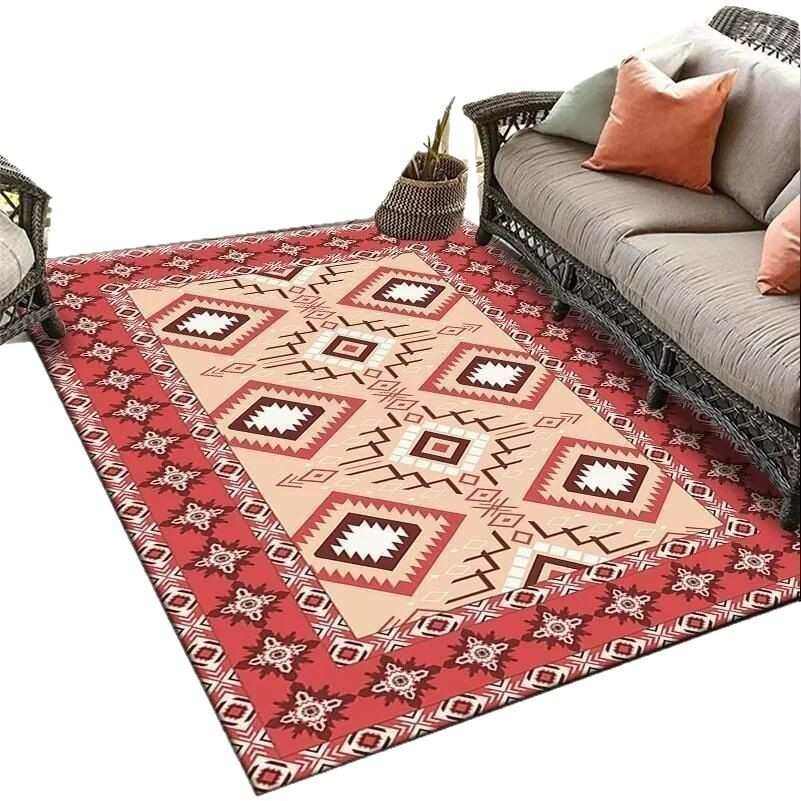 美式复古民族风地毯波斯摩洛哥客厅卧室床边地垫土耳其沙发茶几垫,居家布艺,地毯,淘宝优惠券,粉丝福利购,淘宝优惠卷