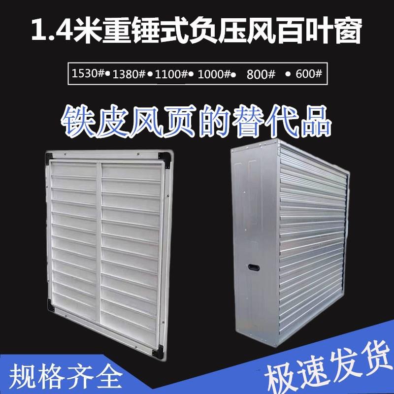 PVC百叶窗玻璃钢风机配件工业温室大棚养殖排风扇鸡舍猪场排风机图片