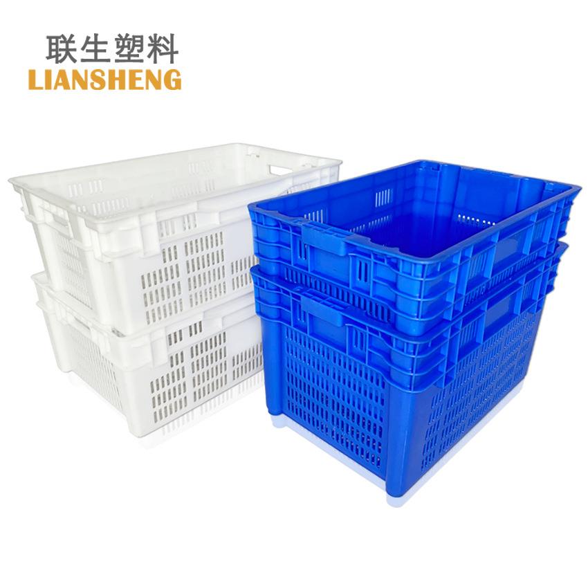 厂家加厚错位萝反转套叠箩筐水果蔬菜周转筐可堆叠菜篮错位筐