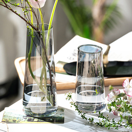 北欧ins风简约幻彩玻璃，花瓶水培鲜花，插花小花瓶客厅水养创意摆件