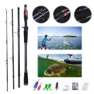 1.8M Fishing Rod 4 Section Multi-Section Rod Ultralight