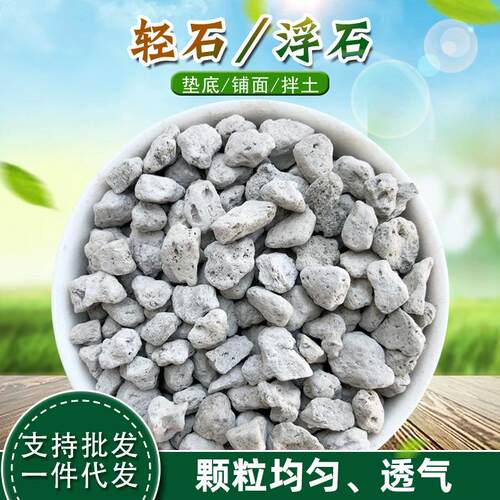 工厂直销轻石多肉兰花铺面石垫底拌土鱼缸造景石轻石浮石支持
