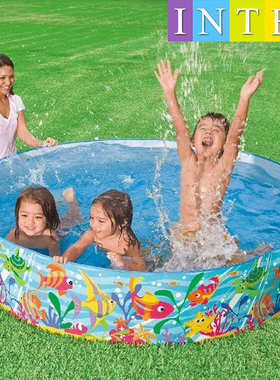 intex56452海洋公园胶水池户外游泳池硬