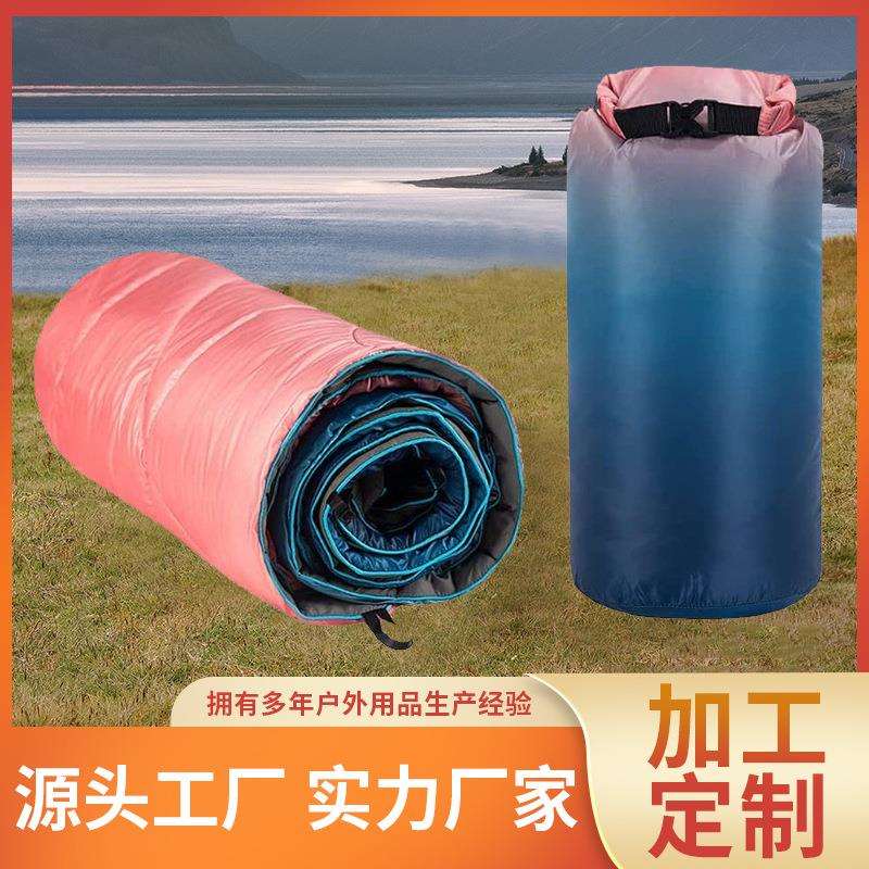 渐变色绗缝户外野营毯绗缝毯旅行海滩地垫体育活动地席户外露营毯