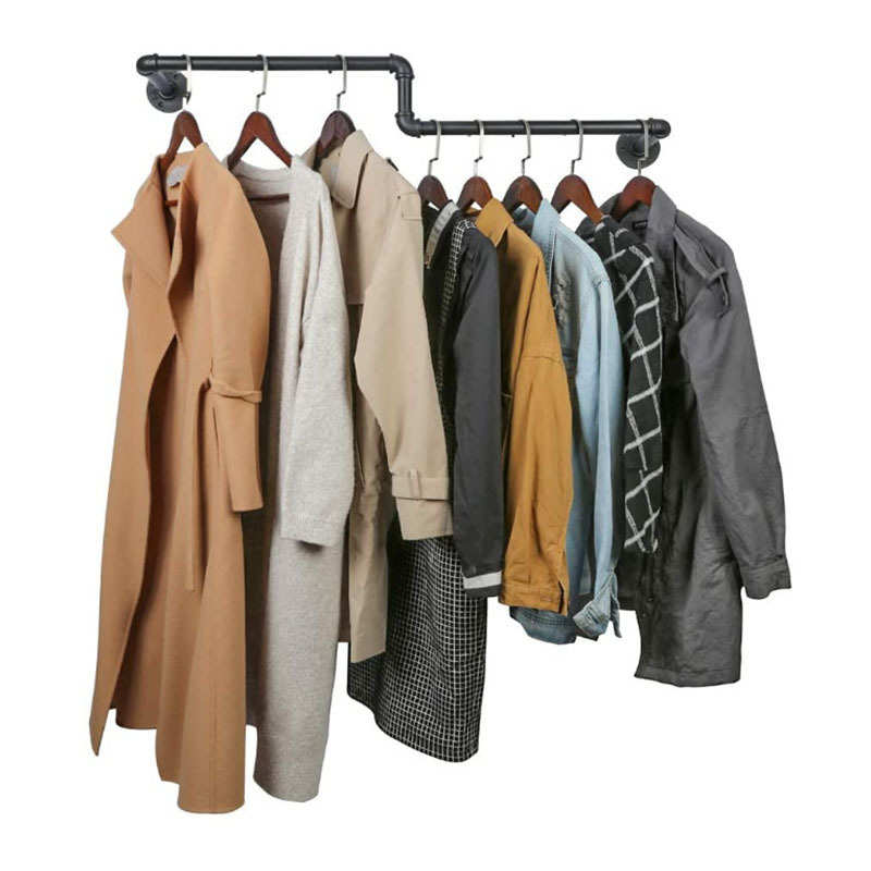 加工 批发 工业水管服装展示架侧挂衣架 挂衣架服装架子跨境
