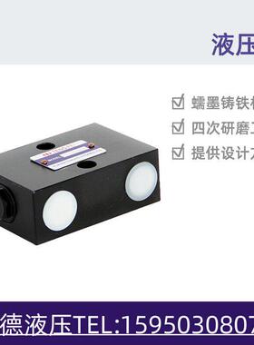 双向液压锁SO-K10L-41B板式管式SO-H8L-J78螺纹连接油缸保压锁阀