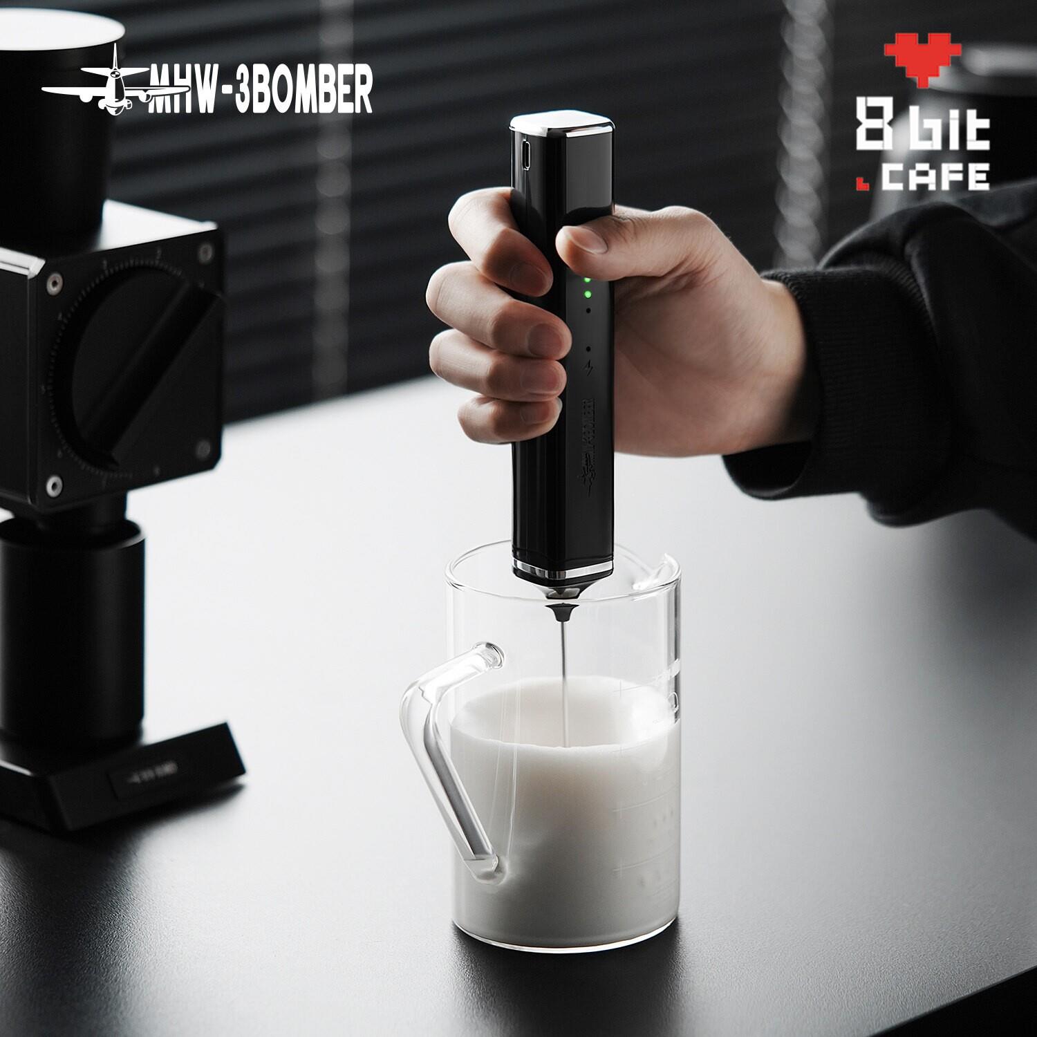 轰炸机打奶器奶泡器咖啡打泡机奶泡打发器家用电动牛奶小型搅拌器